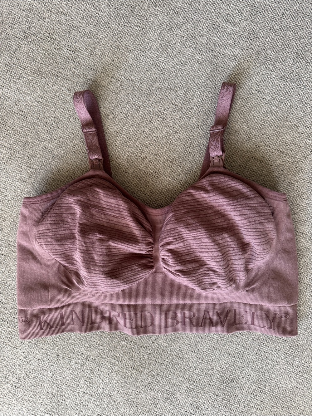 Kindred Bravely Mauve Wireless Maternity & Nursing Bra